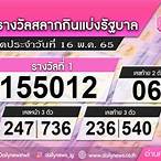 หวยออกวันไหน 16 พฤษภาคม 2565